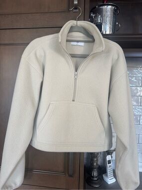 TNA by Aritzia Polar Cropped 1/4 Zip Pullover
